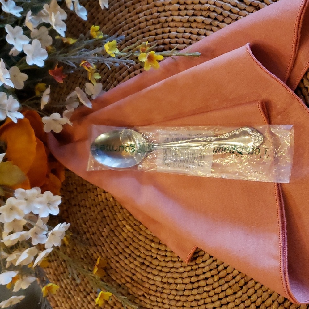 ESTIA GOURMET Cascade Floral SS Teaspoon - NWT